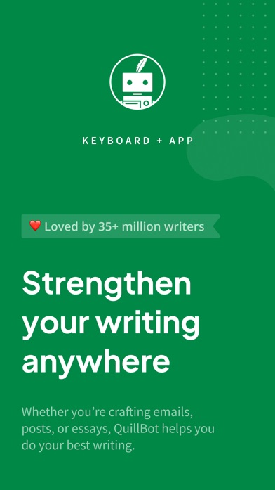 QuillBot screenshot from the App Store listing