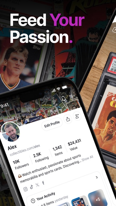 Collectibles.com screenshot from the App Store listing