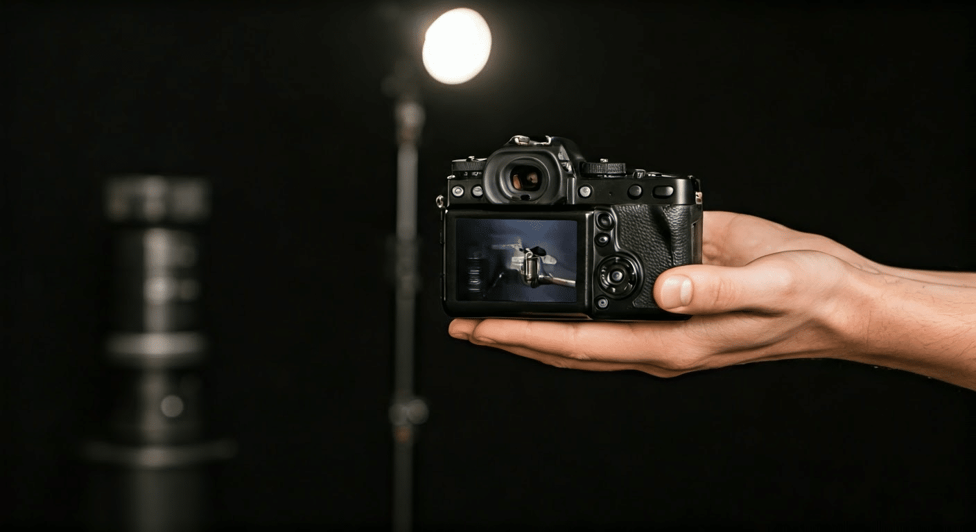 Detailed view of hands using translation camera